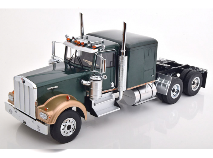 KENWORTH W900, dark green metallic gold metallic