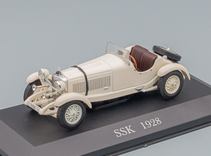 MERCEDES-BENZ SSK (1928), Mercedes-Benz Offizielle Modell-Sammlung 13, beige