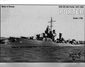 Сборная модель USS Porter DD-356 Эскадренный миноносец 1941-42