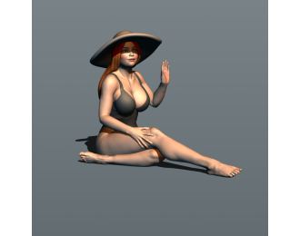 Фигурка Пляж 4, окрашенная