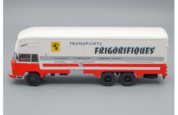 BERLIET GPRK 10 Fourgon Frigorifique Carrosserie Chéreau 1960, белый с красным