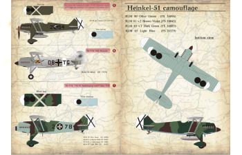 Декаль Heinkel He-51Wet decal