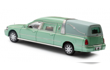 LINCOLN Тown car hearse (2009), green