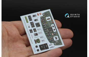 3D Декаль интерьера кабины B-24D/B-24J Liberator: отсек пилотов (Hobby Boss)