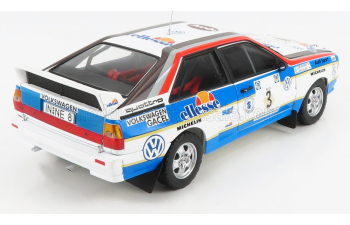 AUDI QUATTRO A2 №3 3rd RALLY ARGENTINA YPF (1984) J.RECALDE - J.DEL BUONO, WHITE/BLUE/ RED