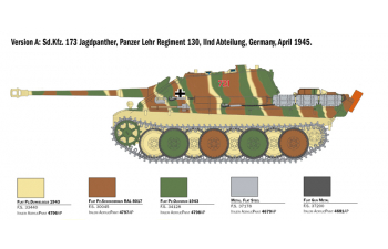 Сборная модель Танк Sd.Kfz.173 JAGDPANTHER с экипажем