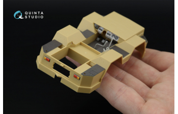 3D Декаль интерьера кабины Советский/Российский палубный тягач, модель 3913 (RFM) (с 3D-печатными деталями)