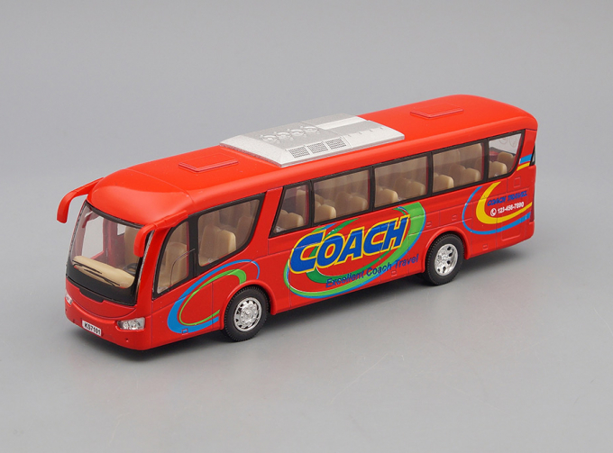 Автобус Coach, red