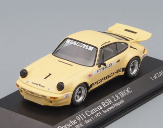 PORSCHE 911 Carrera RSR 2.8 IROC Riverside IROC 1 E. Fittipaldi (1973), light yellow