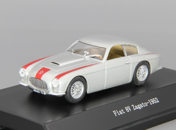 FIAT 8V Zagato (1952), silver / red