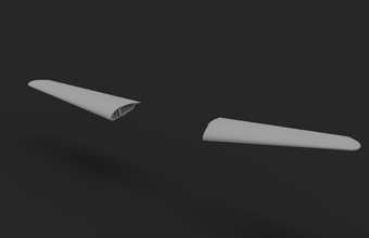 Сборная модель Horsa Glider Wing & Rear Fuselage (Tail Unit) Set GERMAN WWII