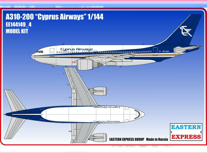 Сборная модель Авиалайнер А310-200 Cyprus Airways