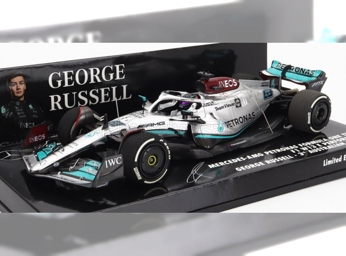 MERCEDES GP F1 W13e Team Mercedes-amg Petronas F1 N 63 3rd Australian Gp (2022) George Russel, Silver Green