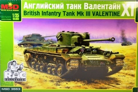 Сборная модель Британский пехотный танк Валентайн Xi