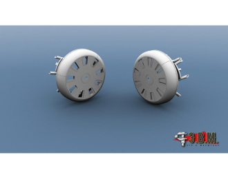 Облицовка капота для И-16 (без воздухозаборника) и выхлопные патрубки