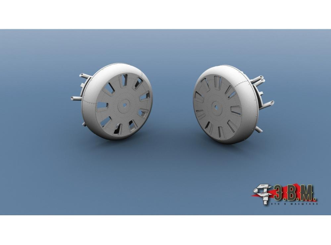 Облицовка капота для И-16 (без воздухозаборника) и выхлопные патрубки