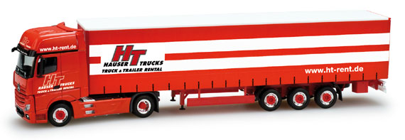 MERCEDES-BENZ Actros GigaSpace '11 Tractor / Trailer "HT-Hauser Trucks", red / white