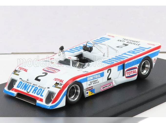 CHEVRON B21/23 Team Dinitrol Total Blancpain N 2 24h Le Mans (1973) R.Dubos - C.Beckers - P.Pagani, White Red Blue