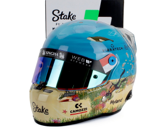 STILO Casco Helmet F1 Valtteri Bottas Team Stake Kick Sauber №77 Monaco Gp (2024), Light Blue