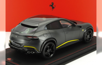 FERRARI Purosangue Suv Panoramic Roof (2022) - Con Vetrina - With Showcase, Grigio Silverstone Matt - Matt Grey