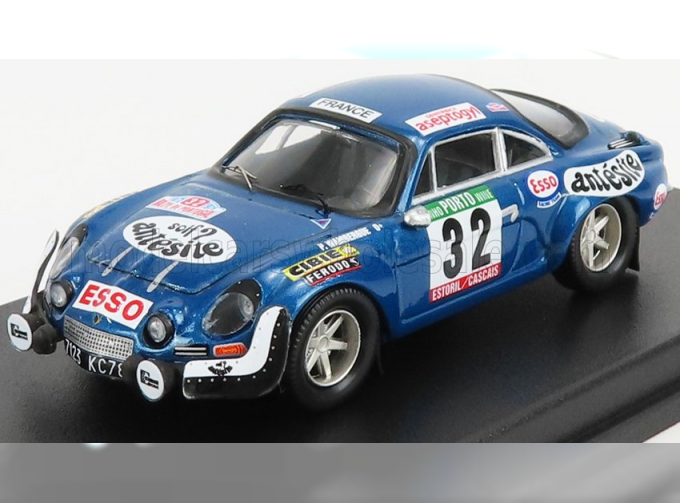 RENAULT Alpine A110 1600s №32 Rally Of Portugal (1975) P.Wambergue - I.Breton, Blue Met