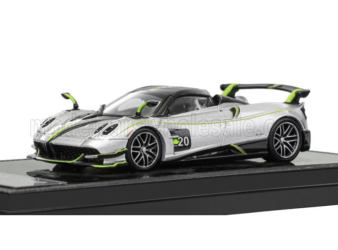 PAGANI Huayra BC Roadster №20 (2017), silver/green