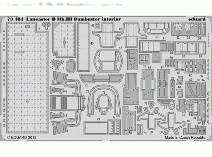 Фототравление для Lancaster B Mk.III Dambuster interior