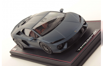 LAMBORGHINI Temerario (2024) - Con Vetrina - With Showcase, Blu Marinus - Matt Blue
