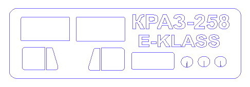 Набор масок окрасочных для остекления модели Крас-256/ -258/ АТЗ-22