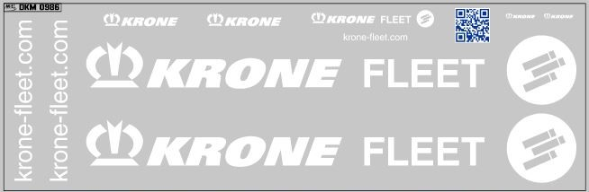 Декаль полуприцепы Krone Вариант 2 (200х70)