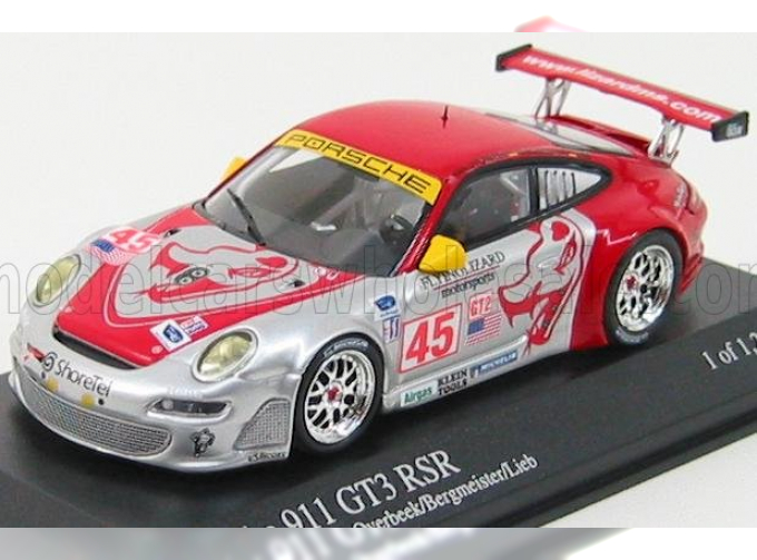 PORSCHE 911 Gt3rsr N 45 12h Sebring 2007 Van-overbeek - Bergmeister - Lieb, Silver Red