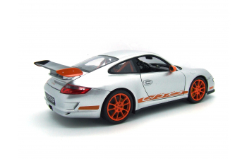 PORSCHE 911 GT3 RS (997) 2007 gray with silver stripes