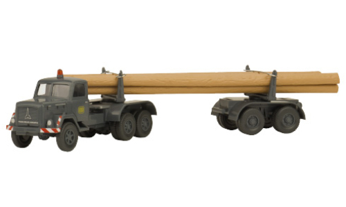 MAGIRUS tractor-trailer with telegraph poles