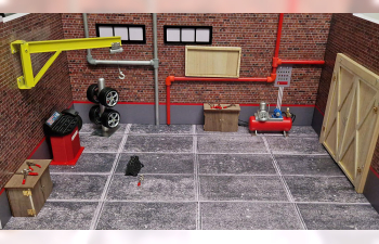 DIORAMA Classics Garage with illumination without modelcar