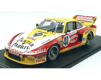 PORSCHE 935-77 3.0l F6 Turbo Team Pace №41 7th 24h Le Mans Paulo Gomes - Mario Amaral - Alfredo Guarana (1978), Yellow Red White