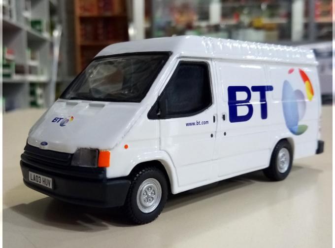 FORD Transit Van British Telecom, Limited Edition 1:43, white