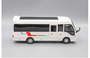 TOYOTA Coaster, белый, 23 см