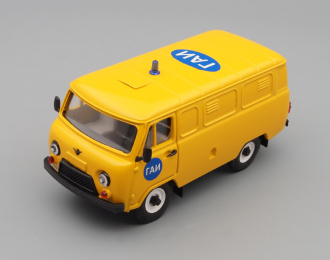 УАЗ 3741 ГАИ (пластик, окрашенный, наклейки), желтый