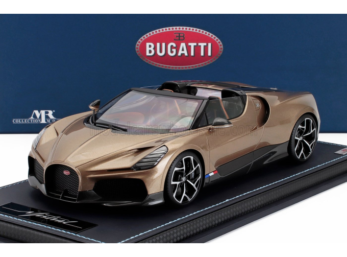 BUGATTI Mistral W16 (2023) - Con Vetrina - With Showcase, Gold