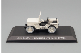 JEEP CJ2A Fundacion Eva Peron (1948), white