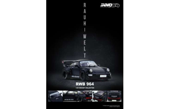 PORSCHE RWB 964, black matt