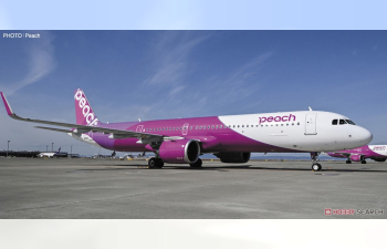 Сборная модель Пассажирский самолет Peach AIRBUS A321LR