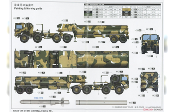 Сборная модель Тягач M1013 w/M2042A1 GLCM TEL