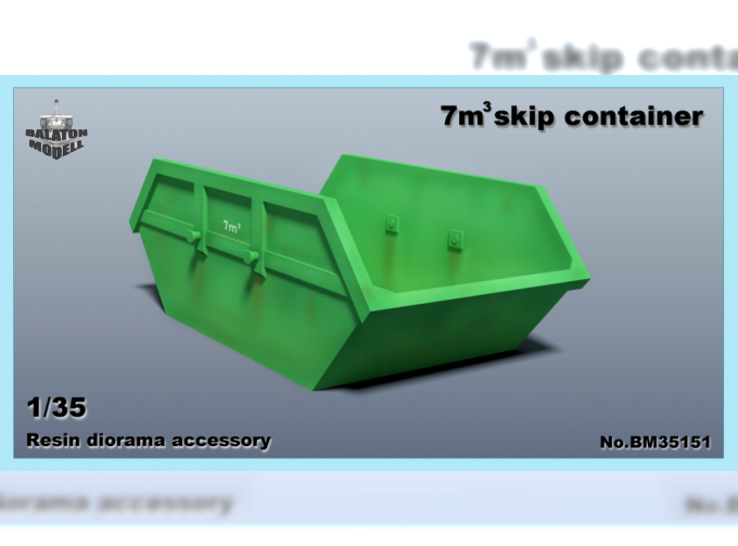 Сборная модель Контейнер / 7m³ skip container (BCC)