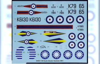 Сборная модель Gloster Gladiator Mk.I