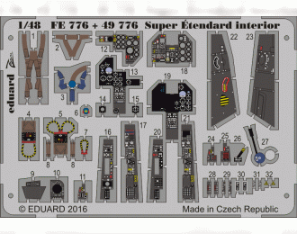 Фототравление для Super Etendard интерьер