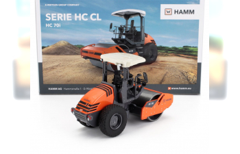 HAMM Hc70i Вибрационный каток, серый /оранжевый/ белый