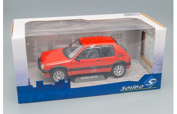 PEUGEOT 205 1.9 GTI (1988), red