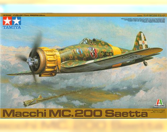 Сборная модель MACCI MC.200 SAETTA, с фигурой пилота