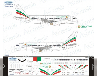 Декаль на самолет Arbus A319 (Czeh Arlines New)